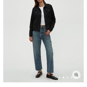 Michael Stars Jean 100% Linen Black Jacket - Size M - Excellent used condition